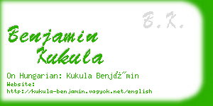 benjamin kukula business card